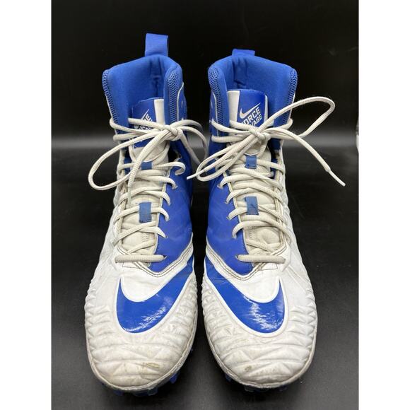 Nike Force Savage Elite TD Blue White Football Cleats Shoes 880140-144 Size 11